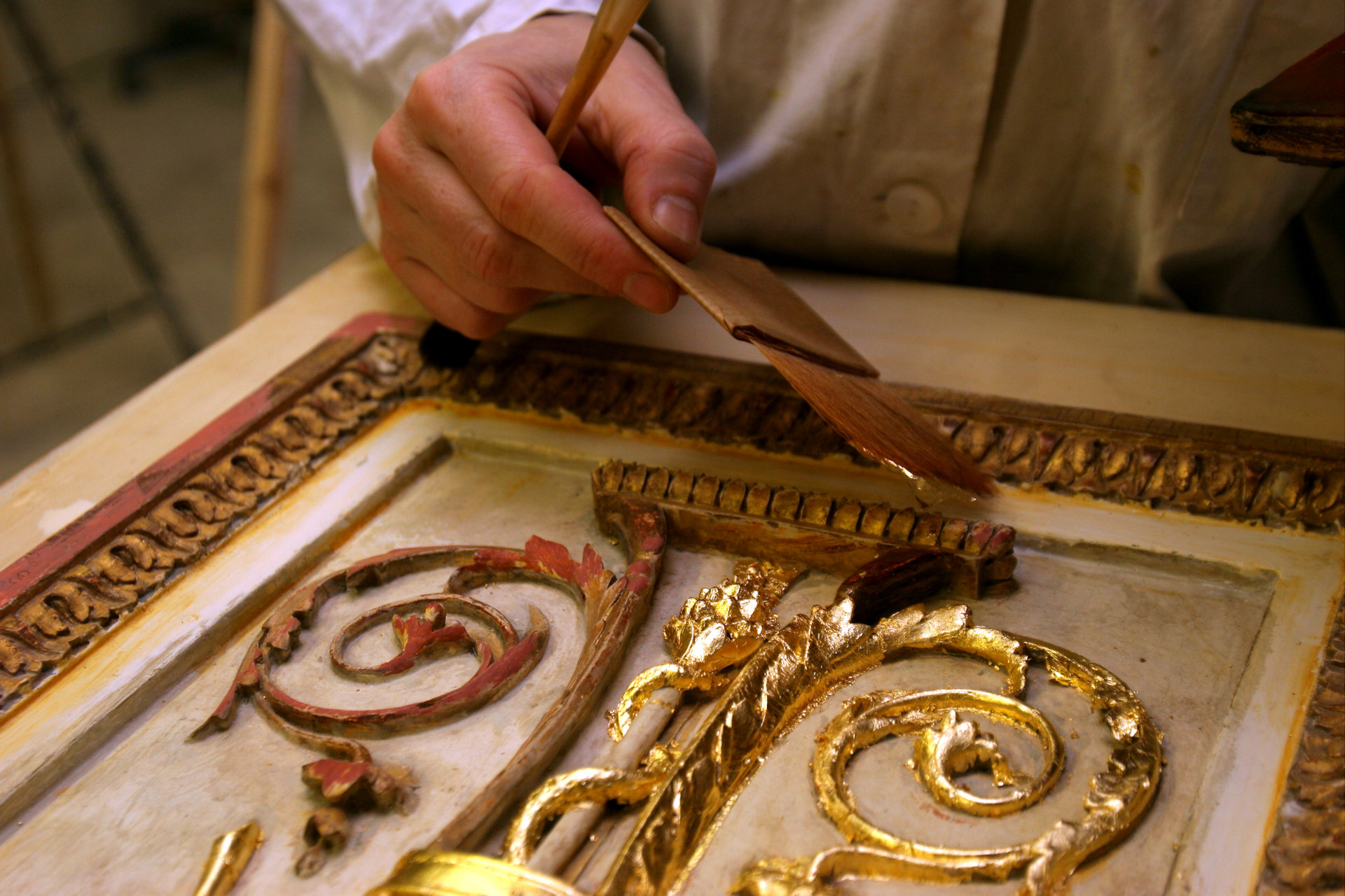 dorures et décorations de mousse KIRIN Lot de 6 nœuds de feuille d'or en métal pour bijoux double face, 1 g/sac ongles 
