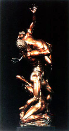 Bronze représentant “l’enlèvement d’une Sabine”. Jean de Bologne, XVIe siècle.
