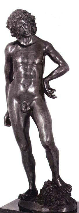 Bronze de style florentin, début du XVI siècle, représentant David. Fdck collection, New-York.