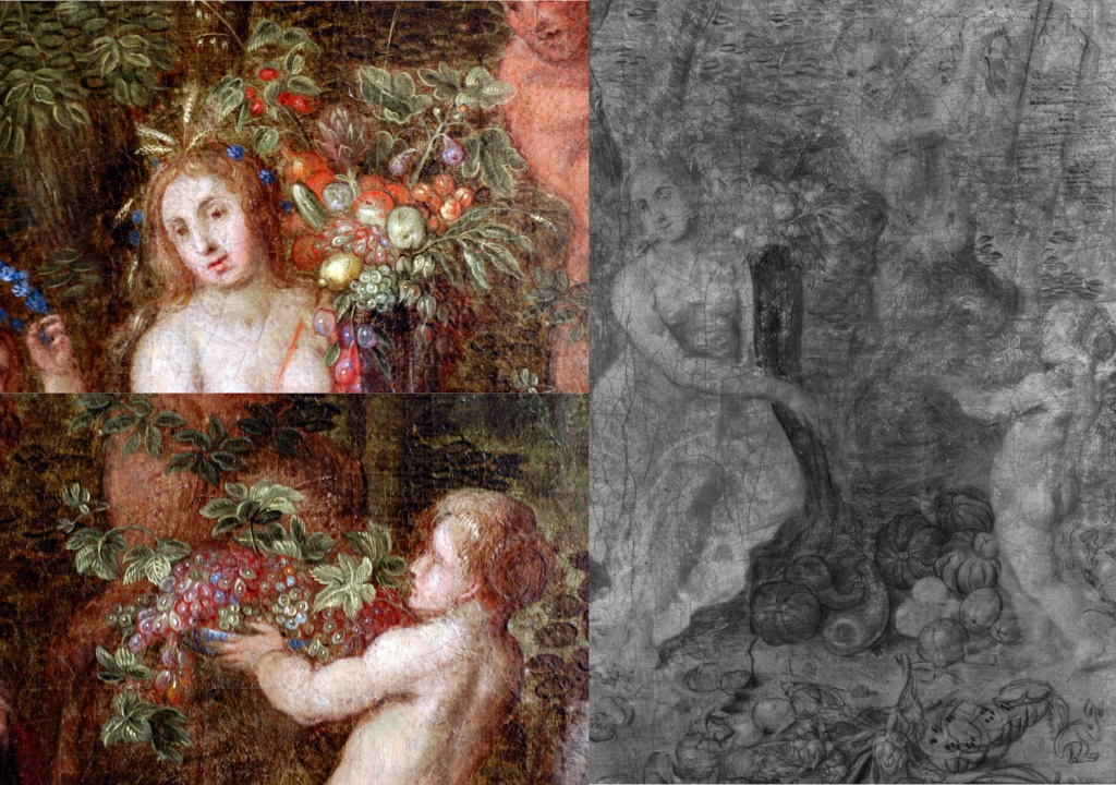 Brueghel The Elements - Earth - IR & Macro Details