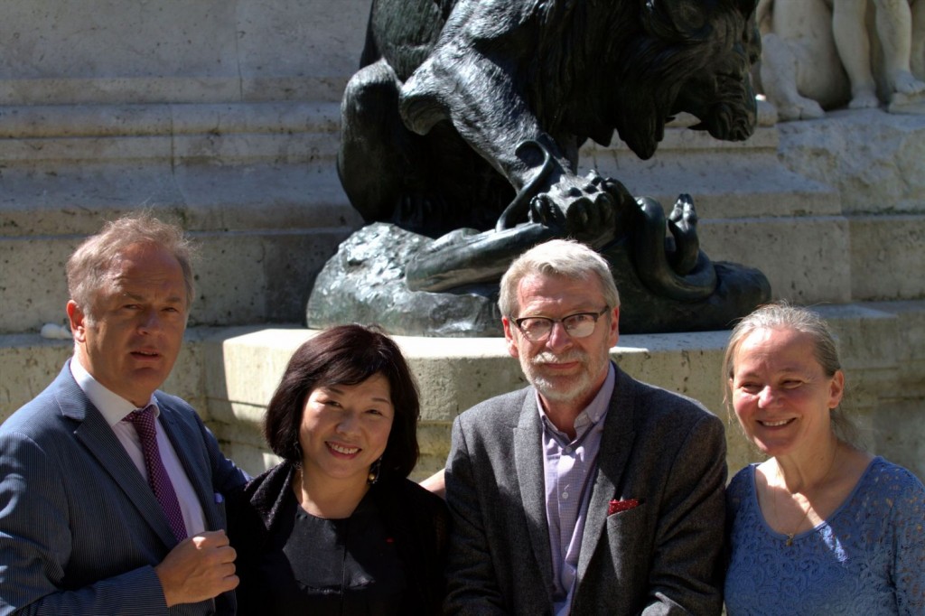 Gilles Perrault et Ling Ling Kuo, Dominique Barré et Halina Surzyn sculpteurs des ateliers Gilles Perrault