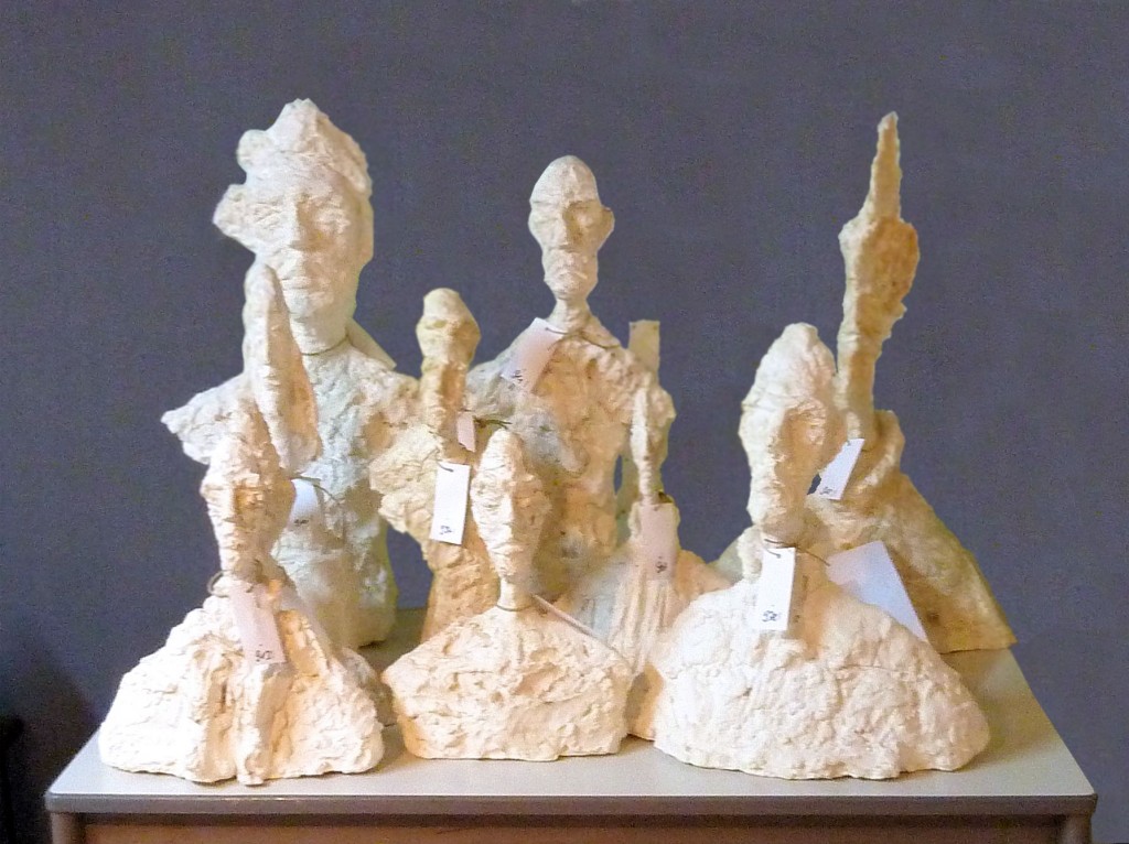 Plâtres originaux - contrefaçons sculptées par un faussaire de l’oeuvre d'Alberto Giacometti