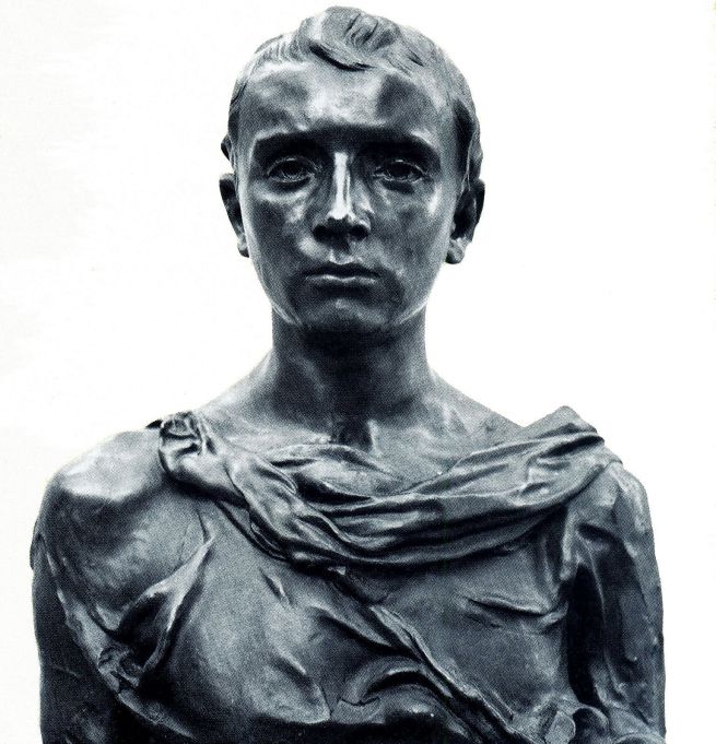 Paul Claudel en jeune romain - bronze de Camille Claudel