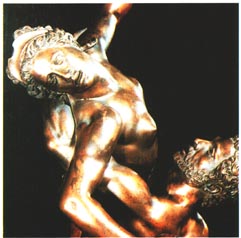 Bronze representing The Rape of a Sabine Woman. Giambologna, 16th century. Details.