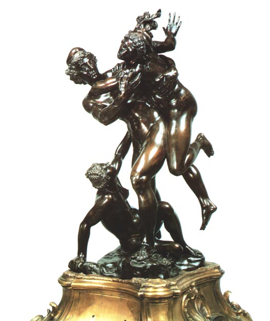 Bronze figures, signed by Susini, dated 1627.