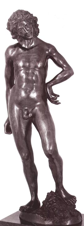Florentine-style bronze, beginning of the 16th century, representing David. FDC Collection, New York.